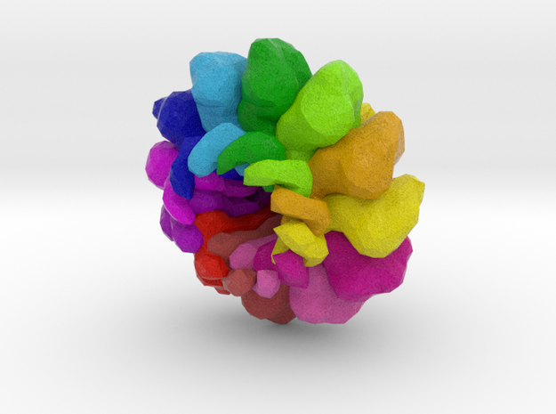 Bacteriophage T4 Portal in Full Color Sandstone