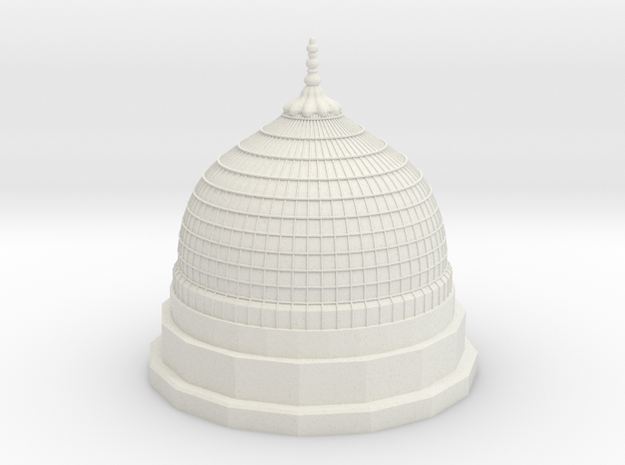 Gumbad Khizra- Madina Tomb Dome in White Natural Versatile Plastic: Small