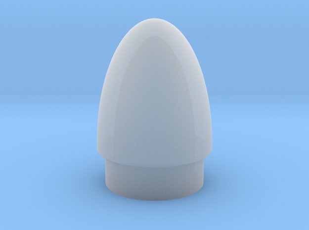 1" hollow parabolic blade tip in Smooth Fine Detail Plastic