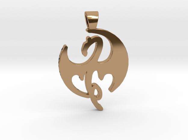Iron Fist [pendant] in Polished Brass