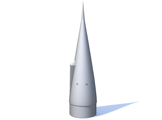 Disney Moonliner Nose Cone for BT-60 in White Natural Versatile Plastic