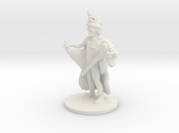 Unicorn Wizard (medium human) in White Natural Versatile Plastic