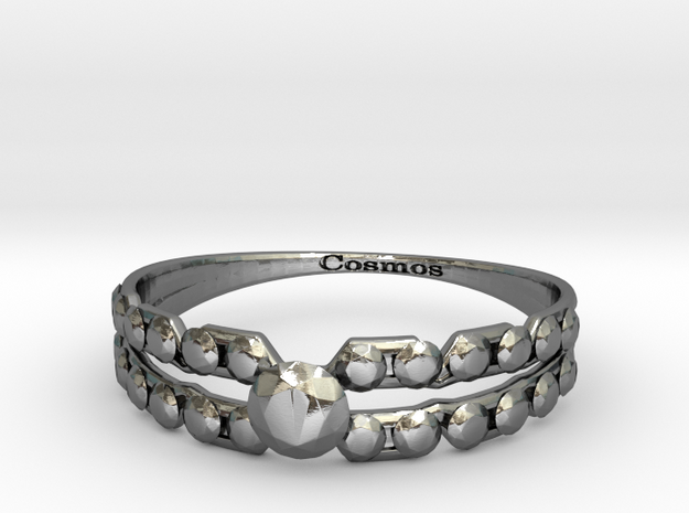 Cosmos ring in Polished Silver