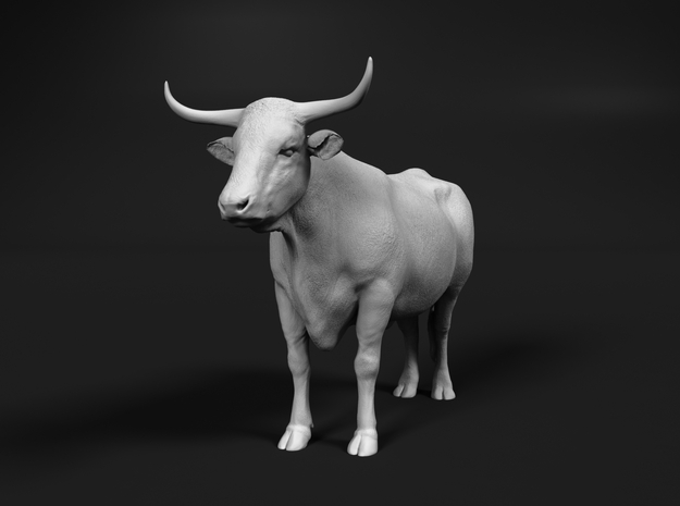 ABBI 1:48 Standing Cow 1 in Tan Fine Detail Plastic