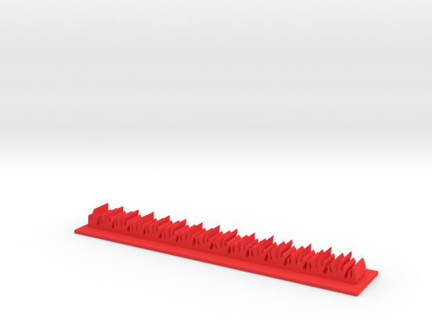 Napalm Strike Stripe in Red Processed Versatile Plastic