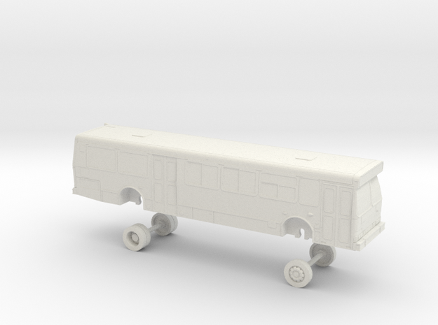 HO Scale Bus Orion V GGT 1500s in White Natural Versatile Plastic