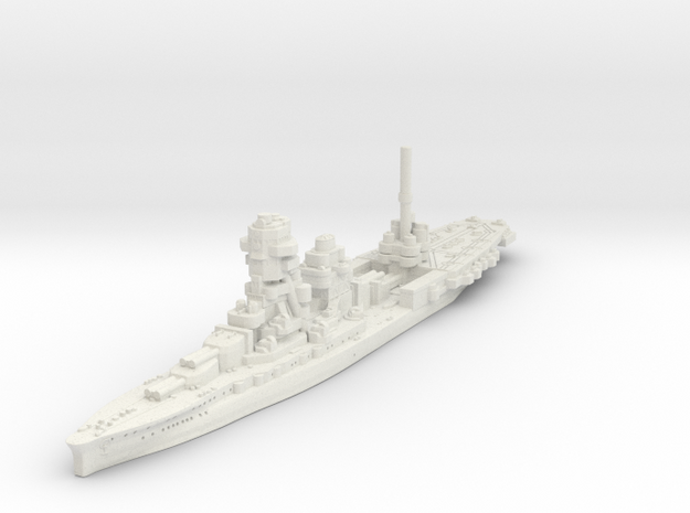 Ise -1944 Conversion (Hybrid Carrier/Battleship) in White Natural Versatile Plastic