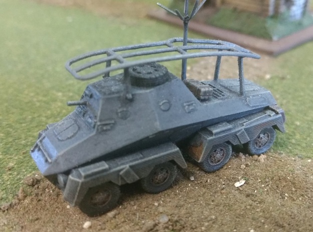 SdKfz 263, 15mm, 1/144 and TT scales in White Natural Versatile Plastic: 15mm