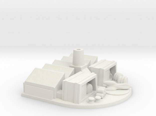 The ship upgrades factory in White Natural Versatile Plastic
