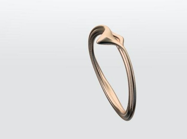 Drip Ring in 14k Rose Gold Plated Brass