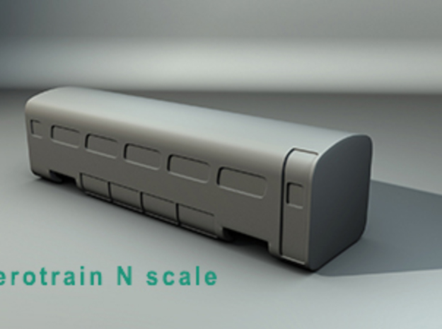 Aerotrain Wagon Nscale in Tan Fine Detail Plastic