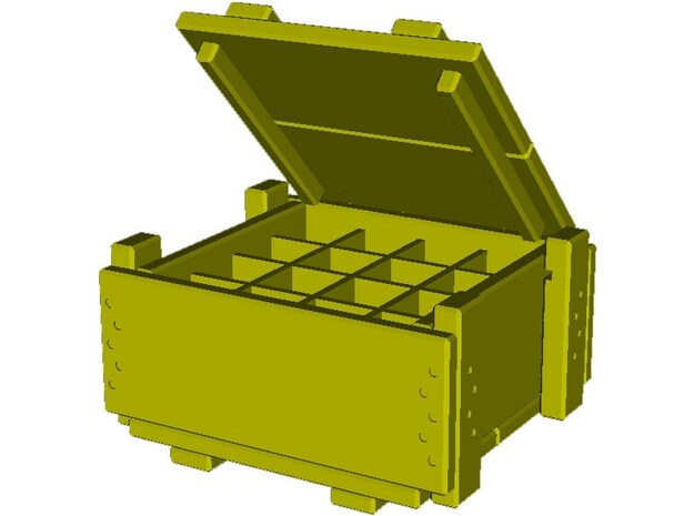 1/10 scale F-1 Soviet hand grenades crate x 1