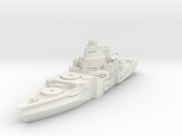 Meister Class Battleship in White Natural Versatile Plastic