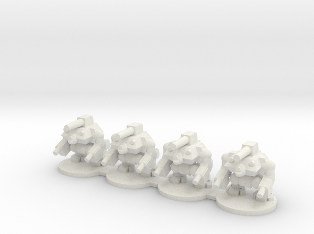 Hobgoblin War Robots (50% larger version) in White Natural Versatile Plastic
