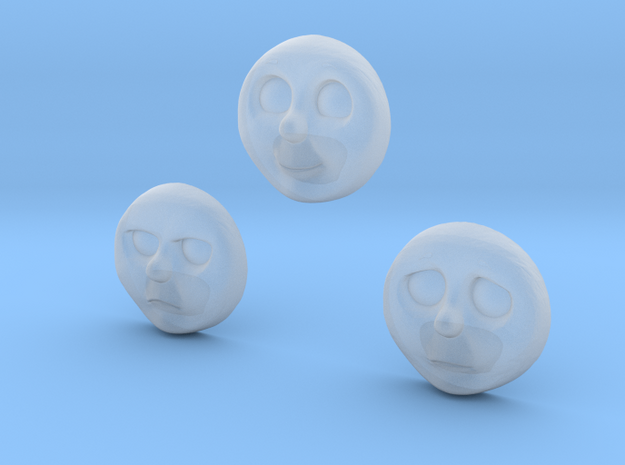 Character No 6 - Faces [H0/00] in Smoothest Fine Detail Plastic