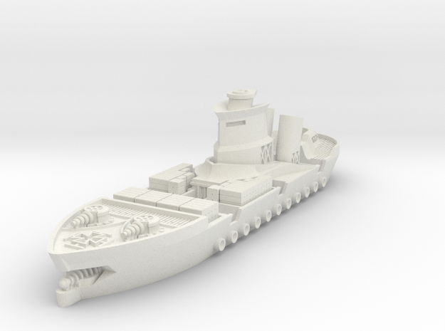 Rostock Class Armoured Supply Carrier in White Natural Versatile Plastic