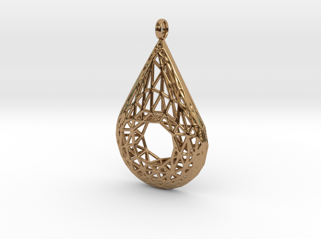 Drop Pendant 3 in Polished Brass
