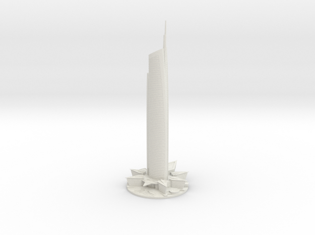 Almas Tower (1:1800) in White Natural Versatile Plastic