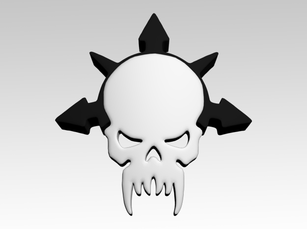 Skull & Star 4 Shoulder Icons x50 in Tan Fine Detail Plastic