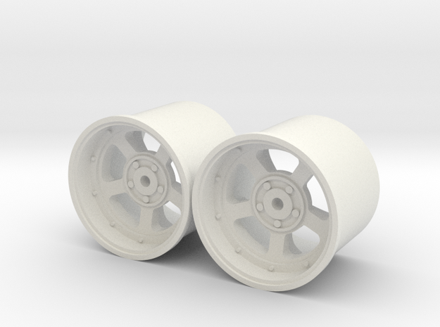 Marui Samurai rear wheel set in White Natural Versatile Plastic