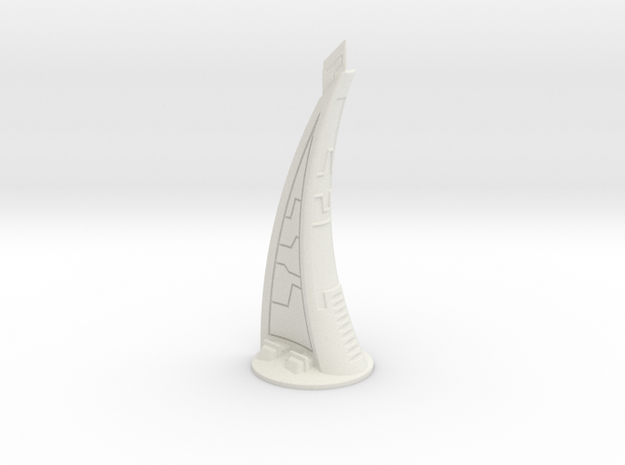 Tau / City Tower (28 / 6mm Scales) in White Natural Versatile Plastic
