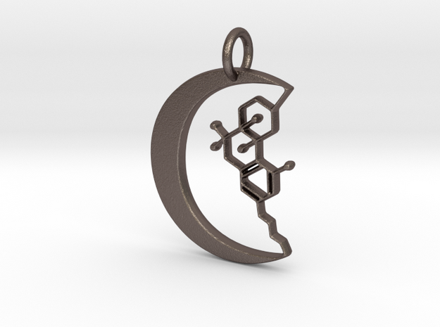 Cannivest Pendant in Polished Bronzed Silver Steel