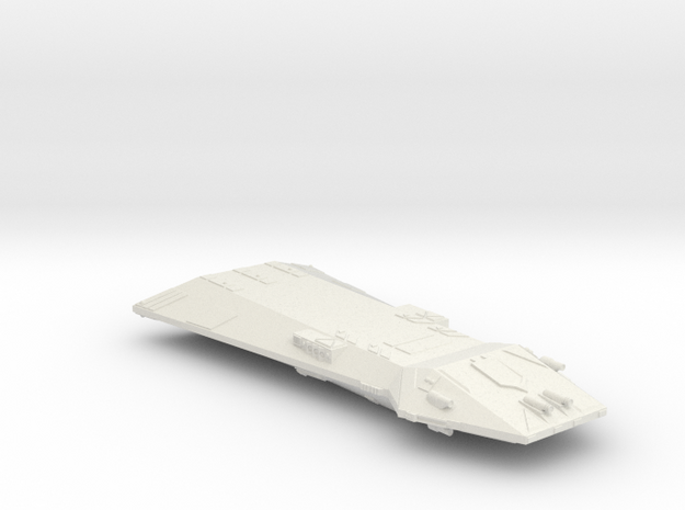 3125 Scale Hydran Monarch Battleship (BB) CVN in White Natural Versatile Plastic
