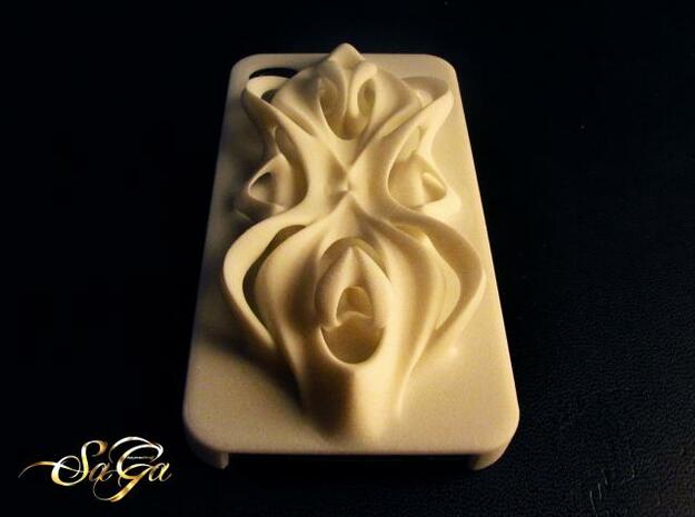 Baroque iPhone Case in White Processed Versatile Plastic