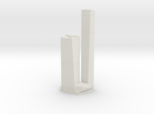 OKO Towers (1:1800) in White Natural Versatile Plastic