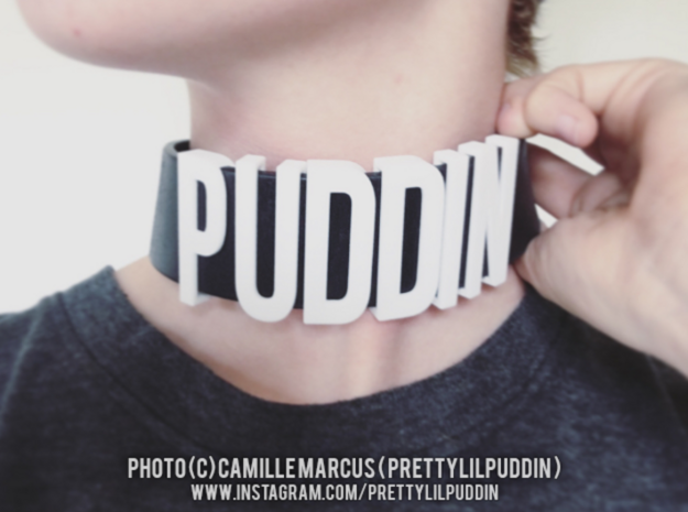 Sliding Letters - PUDDIN Bundle in White Natural Versatile Plastic