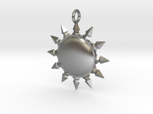 Pelor pendant in Natural Silver