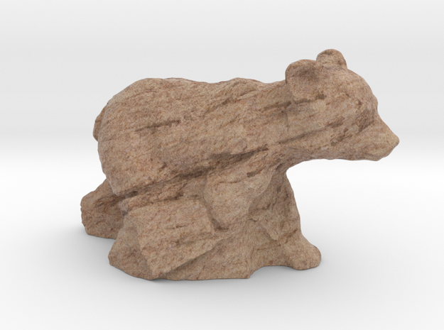1" Bear Cub in Full Color Sandstone