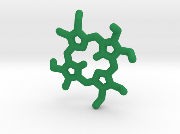 Octaethylporphyrin pendant in Green Processed Versatile Plastic