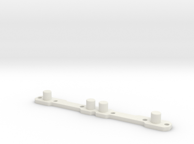 Header Plate for RC4WD V8 (type 2) in White Natural Versatile Plastic