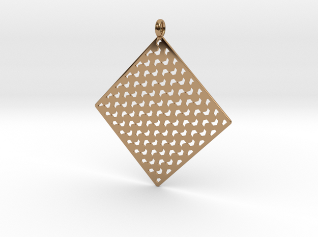 Pendant Pattern 1c in Polished Brass