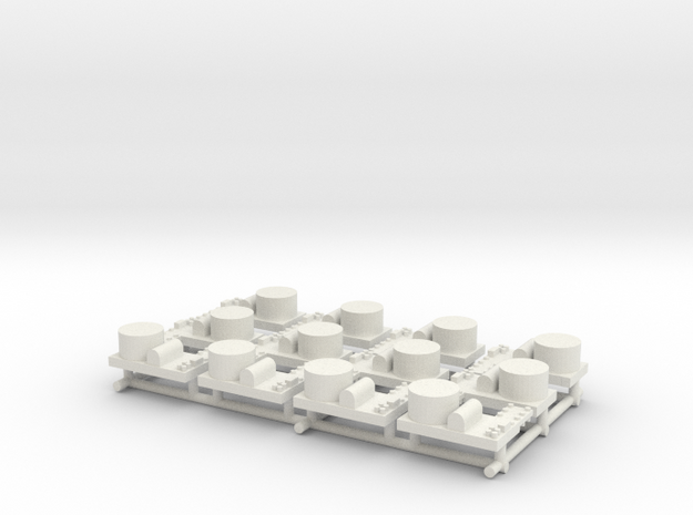 Small Naval Base x12 in White Natural Versatile Plastic