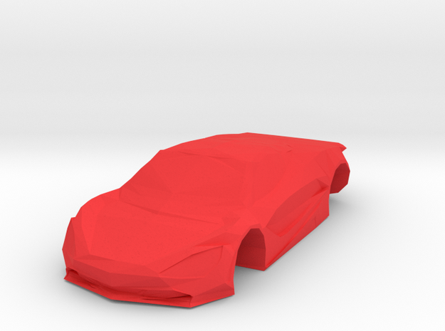 McLaren 720s low poly accessory in Red Processed Versatile Plastic