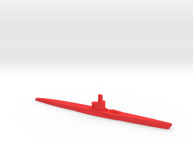 1/1200 VIIC U-boat in Red Processed Versatile Plastic