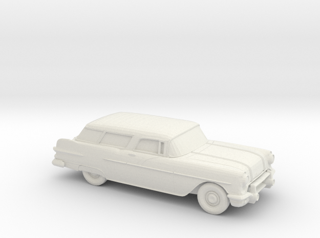 1/76 1957 Pontiac Safari in White Natural Versatile Plastic