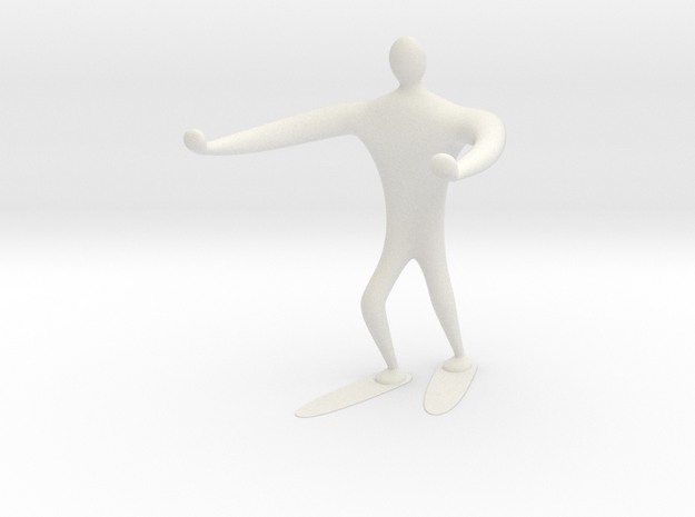Blind walk statue in White Natural Versatile Plastic: 6mm