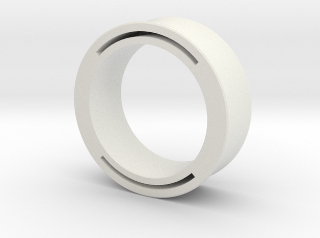 nfc ring 2 -size8 in White Natural Versatile Plastic
