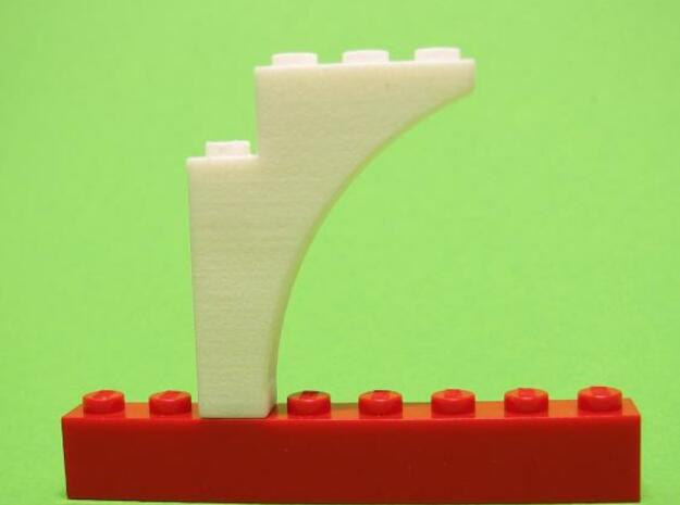 Arch Pointed 1 x 4 x 4 in White Natural Versatile Plastic