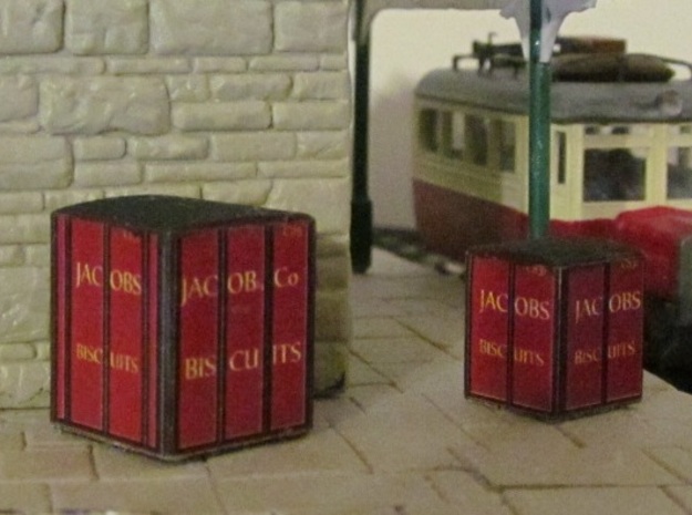 3mm Scale Jacob's Containers   in White Natural Versatile Plastic