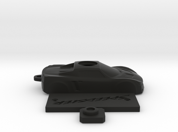 Keyfob for Opel speedster /VX220 in Black Natural Versatile Plastic