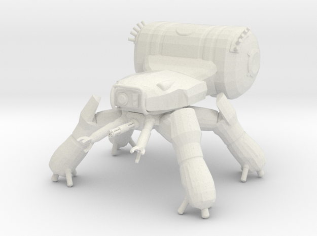 T-343A Spider Tank in White Natural Versatile Plastic: 6mm