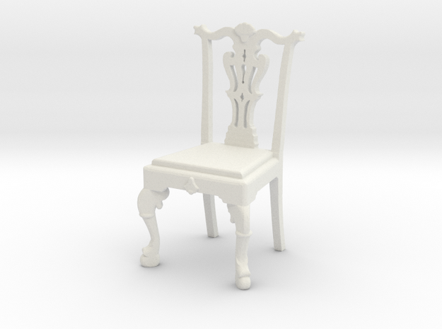 Chippendale Chair in White Natural Versatile Plastic