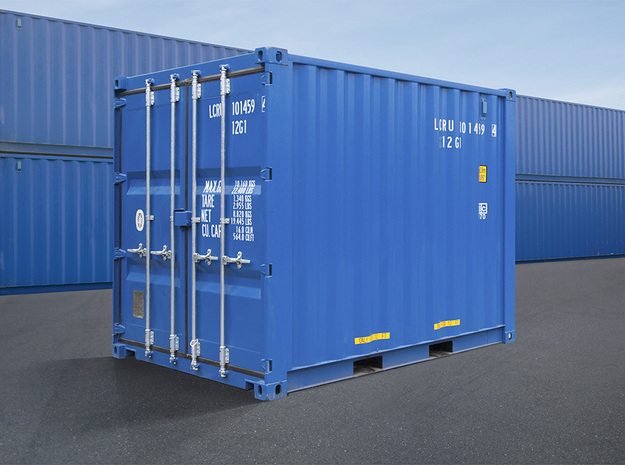 Container 10FT (1pcs) in White Natural Versatile Plastic: 1:75
