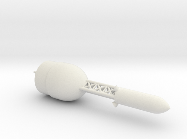 Nose Cone  in White Natural Versatile Plastic