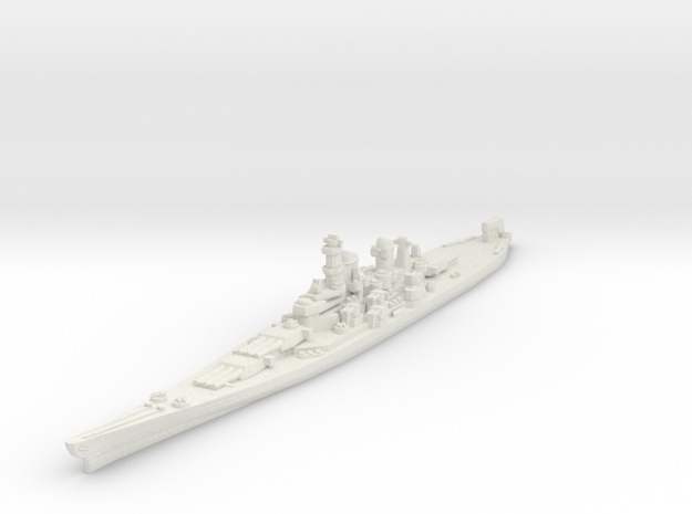 Iowa class battleship 1/1800 in White Natural Versatile Plastic