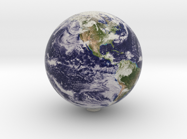 Earth 1:150 million in Natural Full Color Sandstone